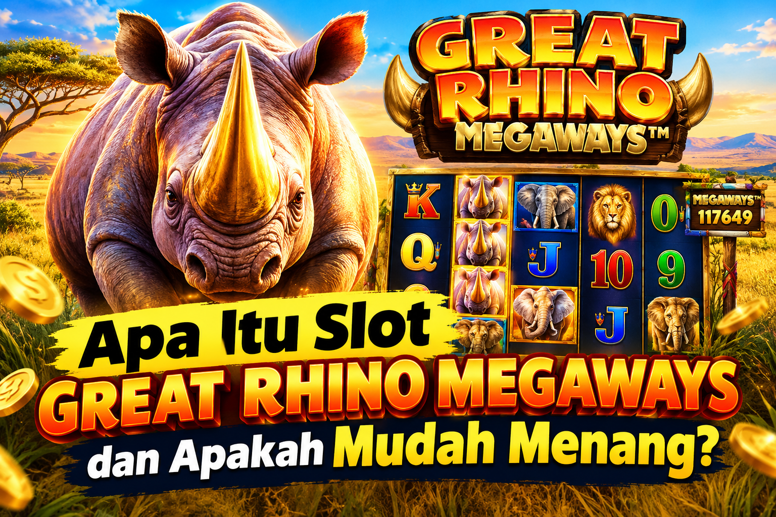 Apa Itu Slot Great Rhino Megaways dan Apakah Mudah Menang?